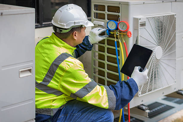 Professional Heat Pump Repair technician working in Montezuma, GA